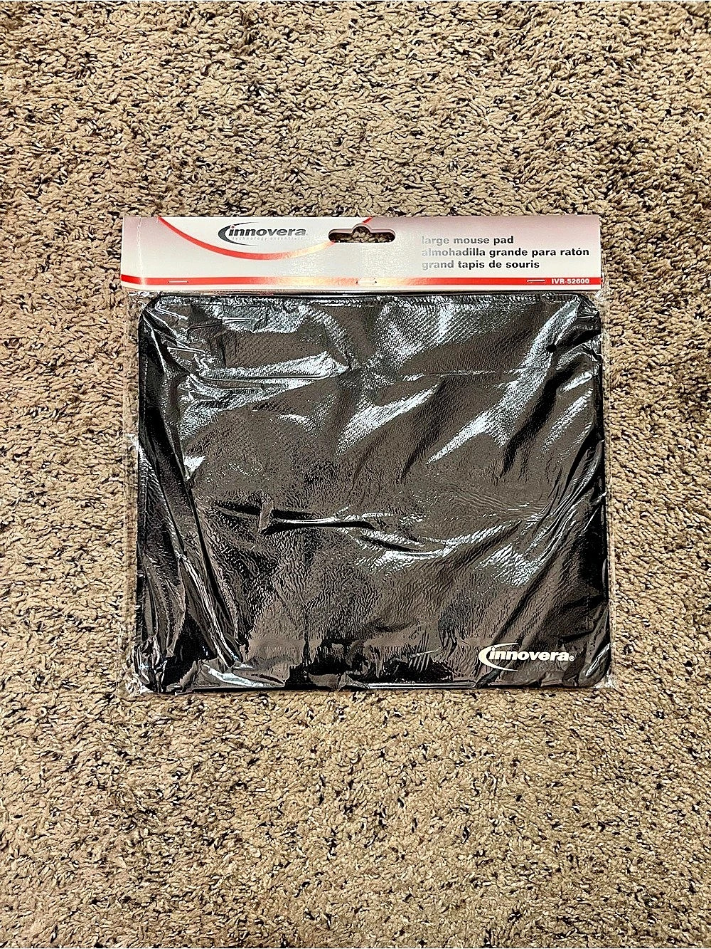 Innovera Large Mouse Pad IVR52600 Black Tech Essentials